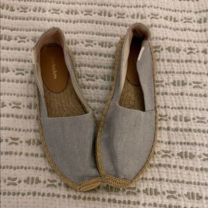 Soludos Women's Espadrille Slip-On in Light Gray Canvas